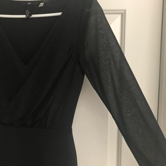 Black H&M knee length dress XS - Picture 2 of 5